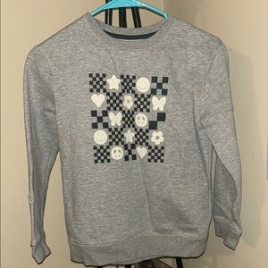 Gray Graphic Men's Sweater